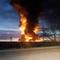 Huge fire seen as Ukraine hits Russian oil depots with drone strike