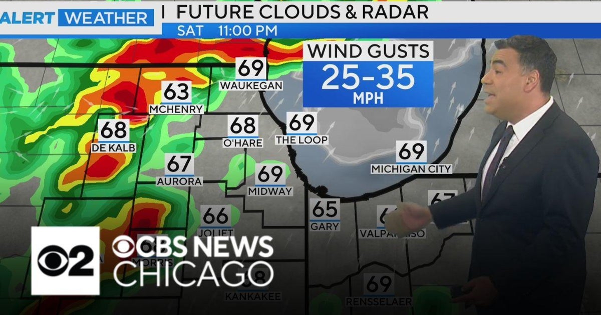 Rainy weekend ahead for the Chicago area - CBS Chicago