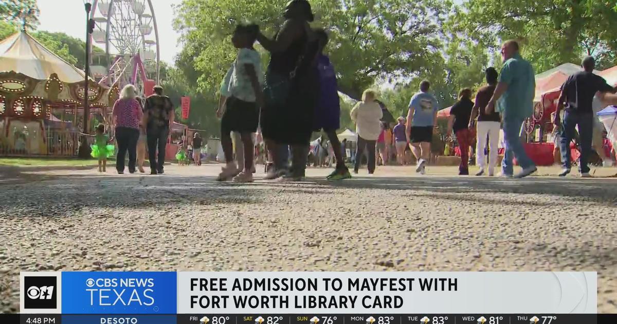 Free admission to Mayfest with Fort Worth library card CBS Texas