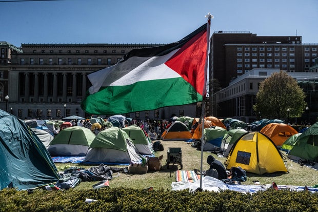 Pro-Palestinian Protests Continue At Columbia University In New York City