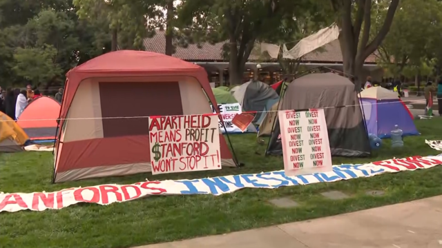Stanford protest encampment 