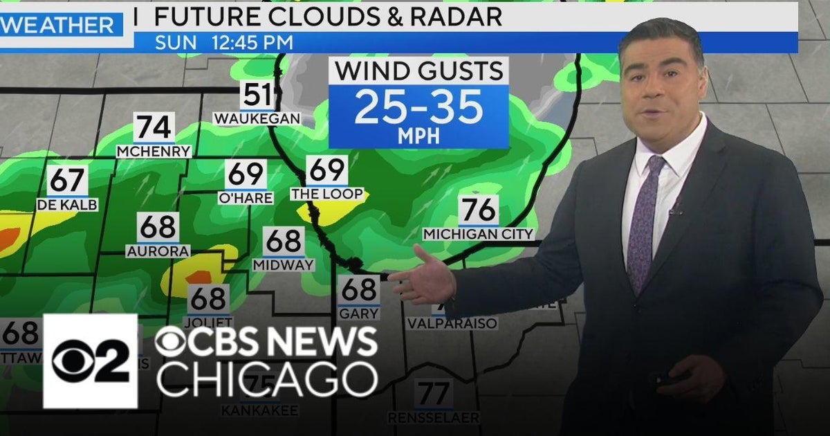 Not a total washout, but have an umbrella handy - CBS Chicago