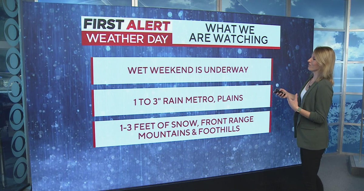 Stormy Weekend Brings Rain and Heavy Mountain Snow - CBS Colorado