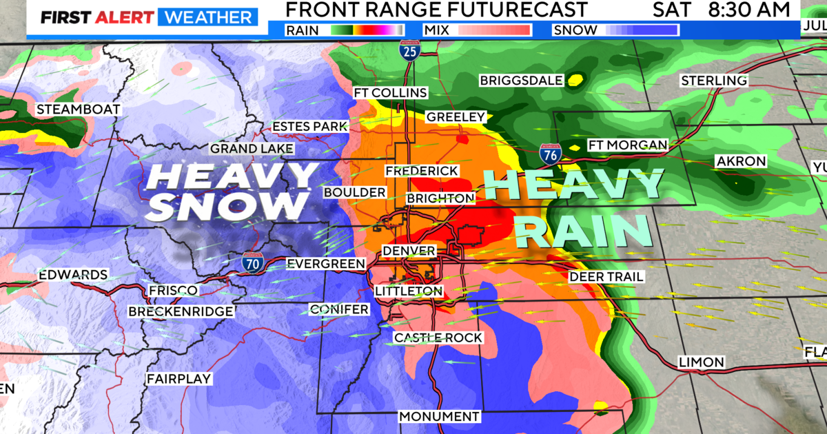Powerful Colorado storm quickly changes rain to snow - CBS Colorado