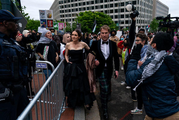 Activists Rally Outside White House Correspondents Dinner In Support Of Gaza 