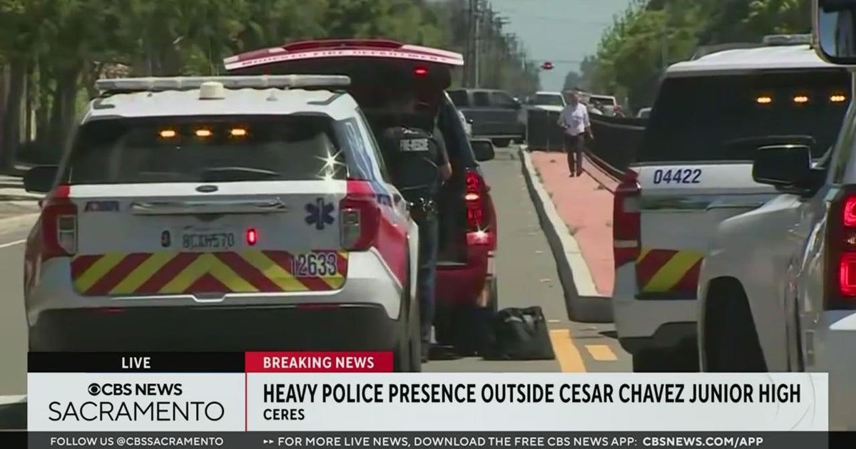 Heavy police presence outside Central California school
