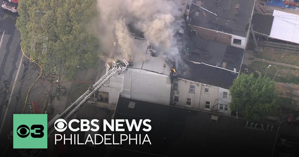 Multiple rowhomes on fire in Allentown, Pa. - CBS Philadelphia