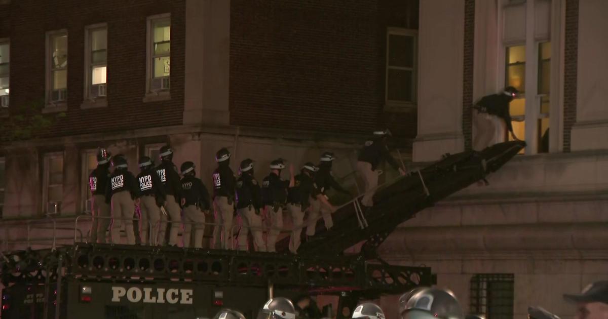 NYPD entering Columbia University campus amid protests. Watch live coverage.