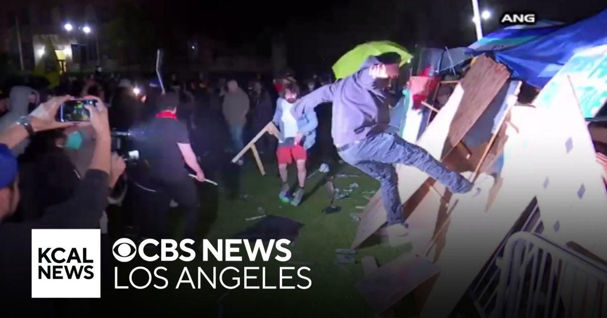 LAPD responds to violence at UCLA campus - CBS Los Angeles