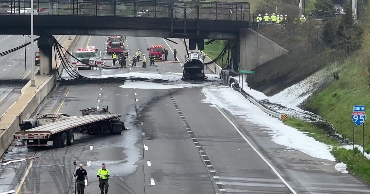 I-95 in Norwalk, Connecticut closed after fiery truck crash. Highway may not reopen for days. – CBS News