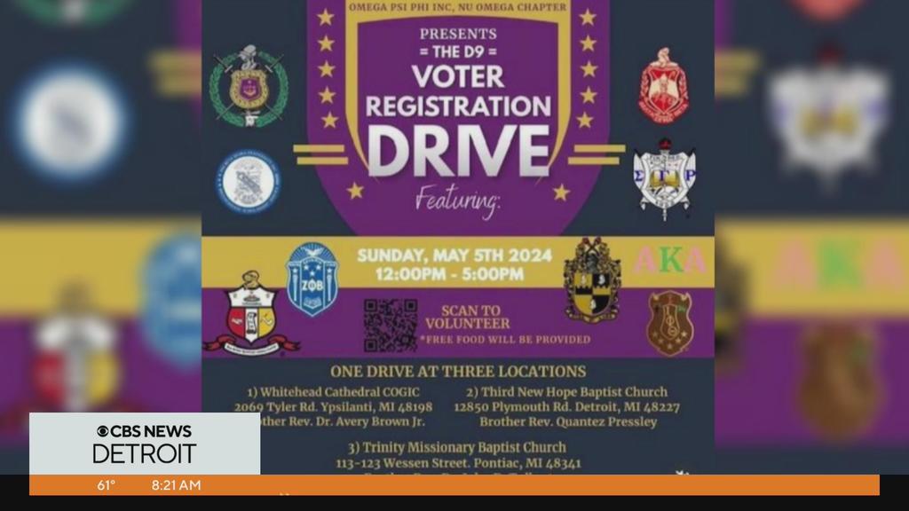 Divine 9 hosting voter registration events in Metro Detroit