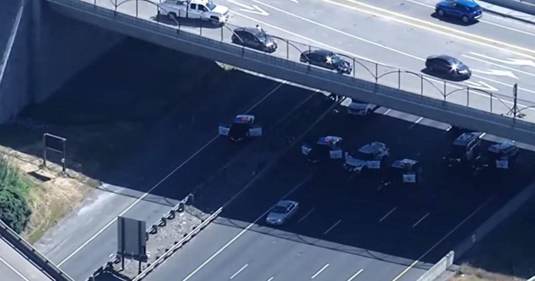 Watch live: Police pursuit of possible shooting suspect comes to stop on I-80 in Fairfield