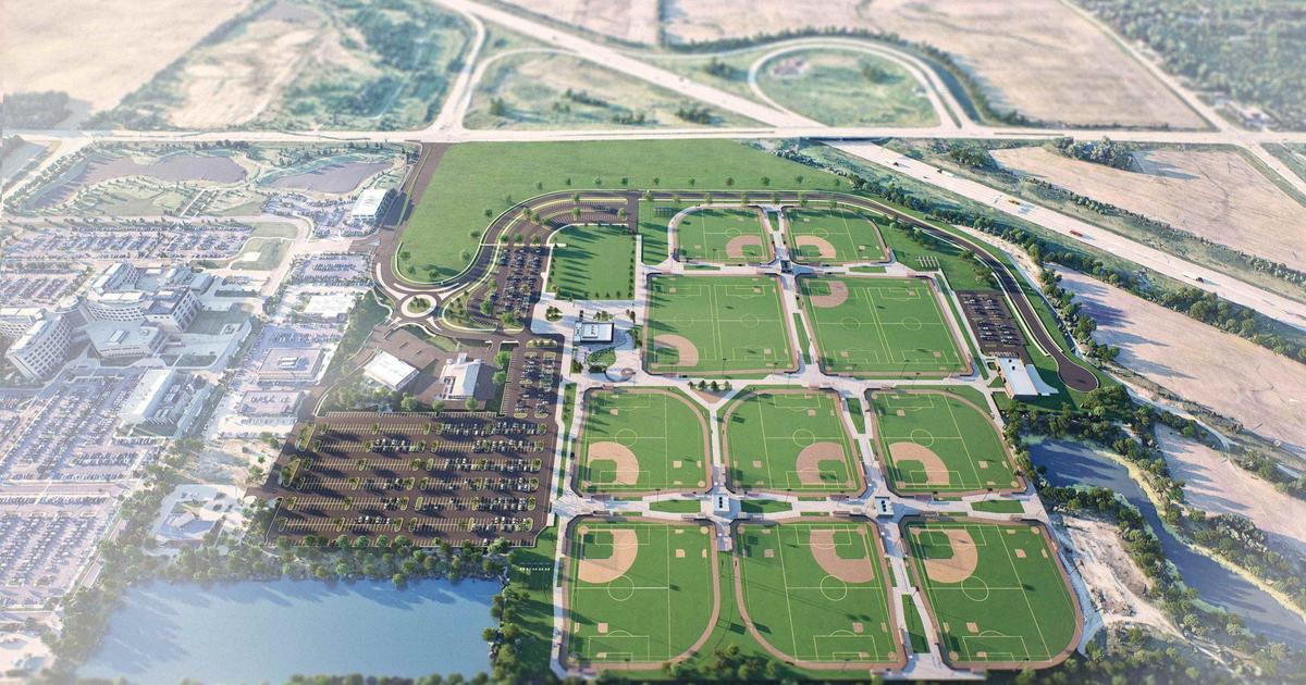 Chicago förort börjar bygga på ett nytt 100 hektar stort sportkomplex