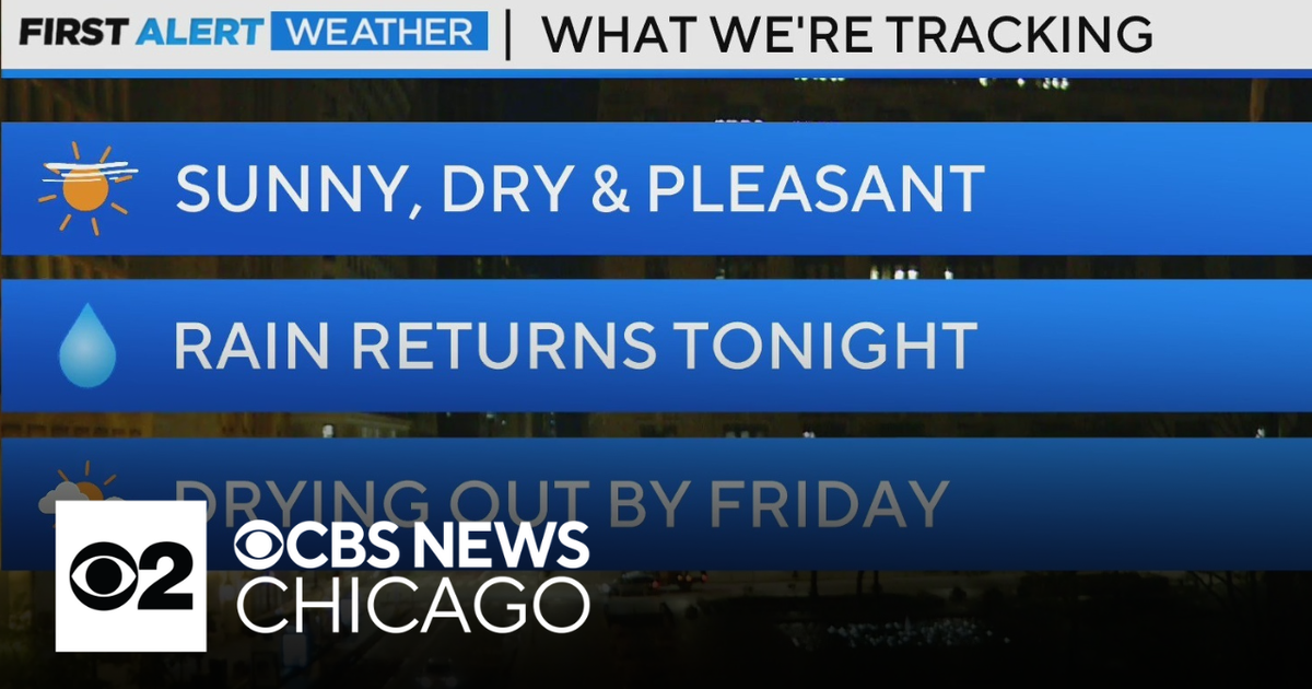 Rain returns to Chicago area Wednesday night - CBS Chicago