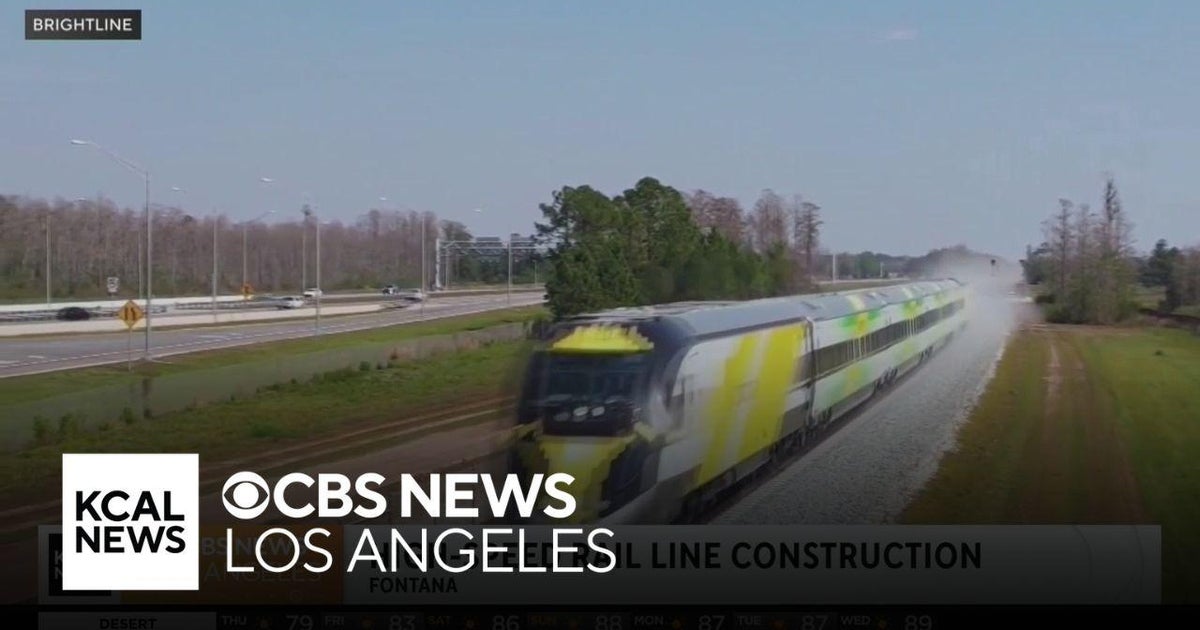 Construction continues on high-speed rail to connect LA-Vegas - CBS Los Angeles