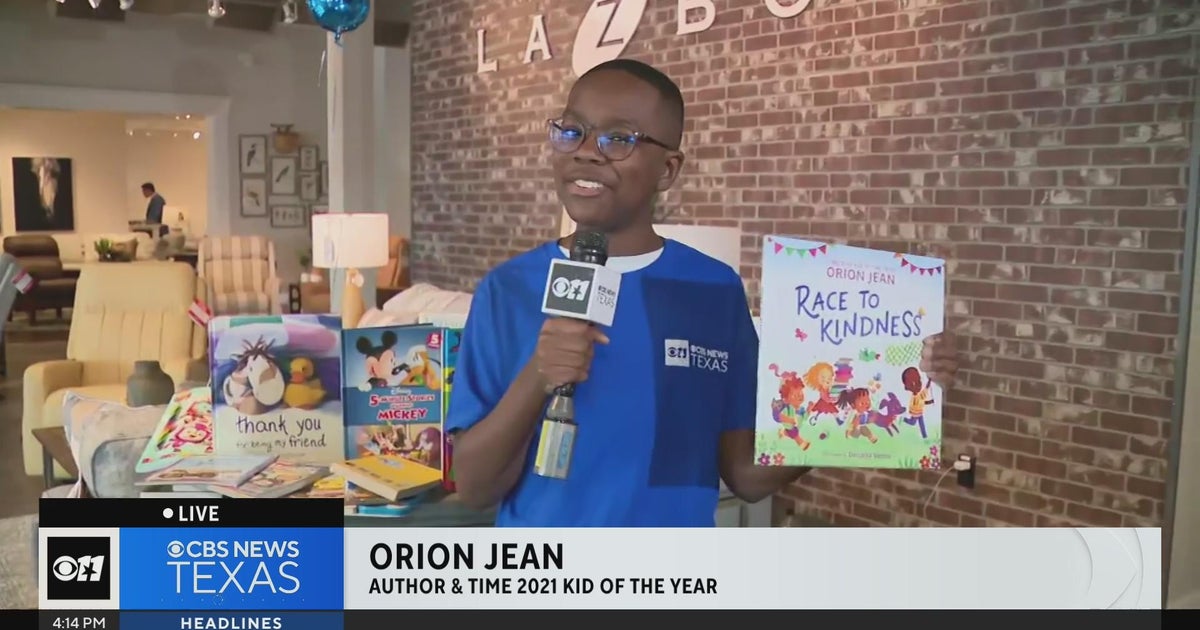 Young author touts new book & Book Drive for Kids - CBS Texas