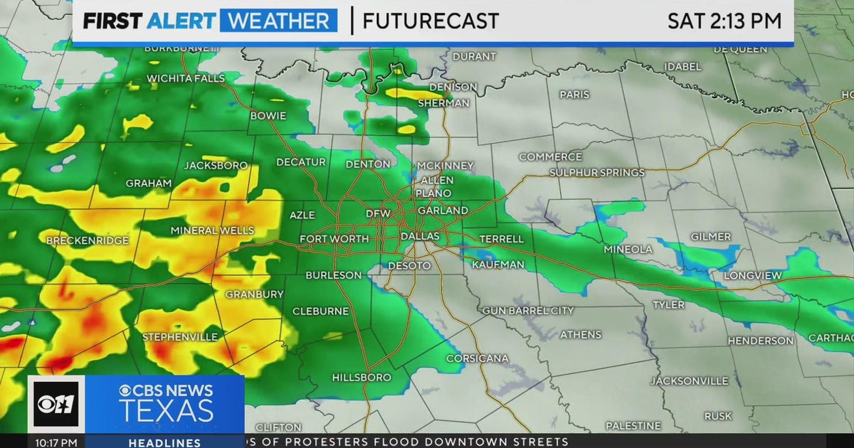 Be prepared for more rain this weekend in North Texas - CBS Texas