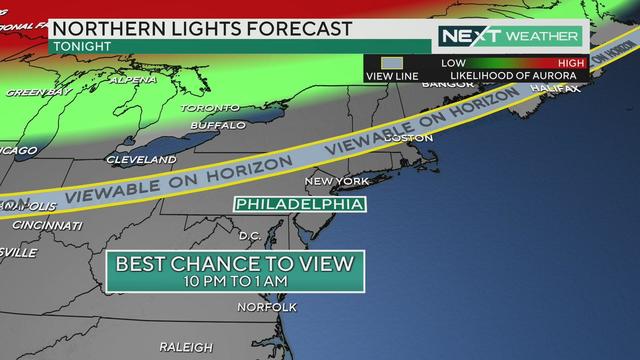 Northern Lights forecast for Sunday, May 12 