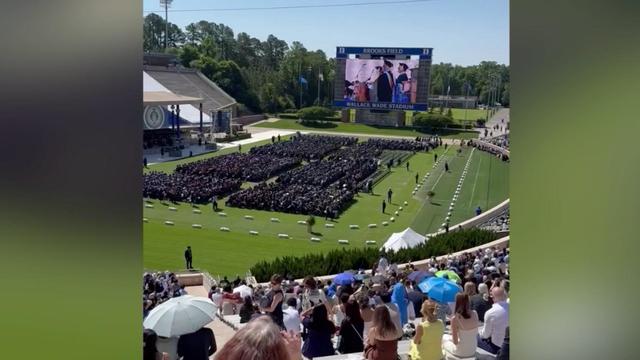 Duke graduates stage walk out 