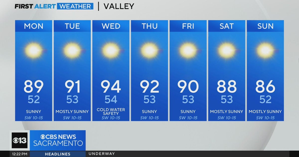 Monday afternoon weather forecast - May 13, 2024