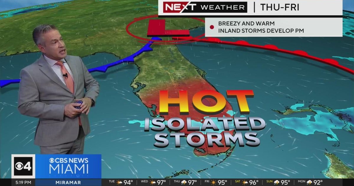 Miami weather for Tuesday 5/14/24 5PM - CBS Miami