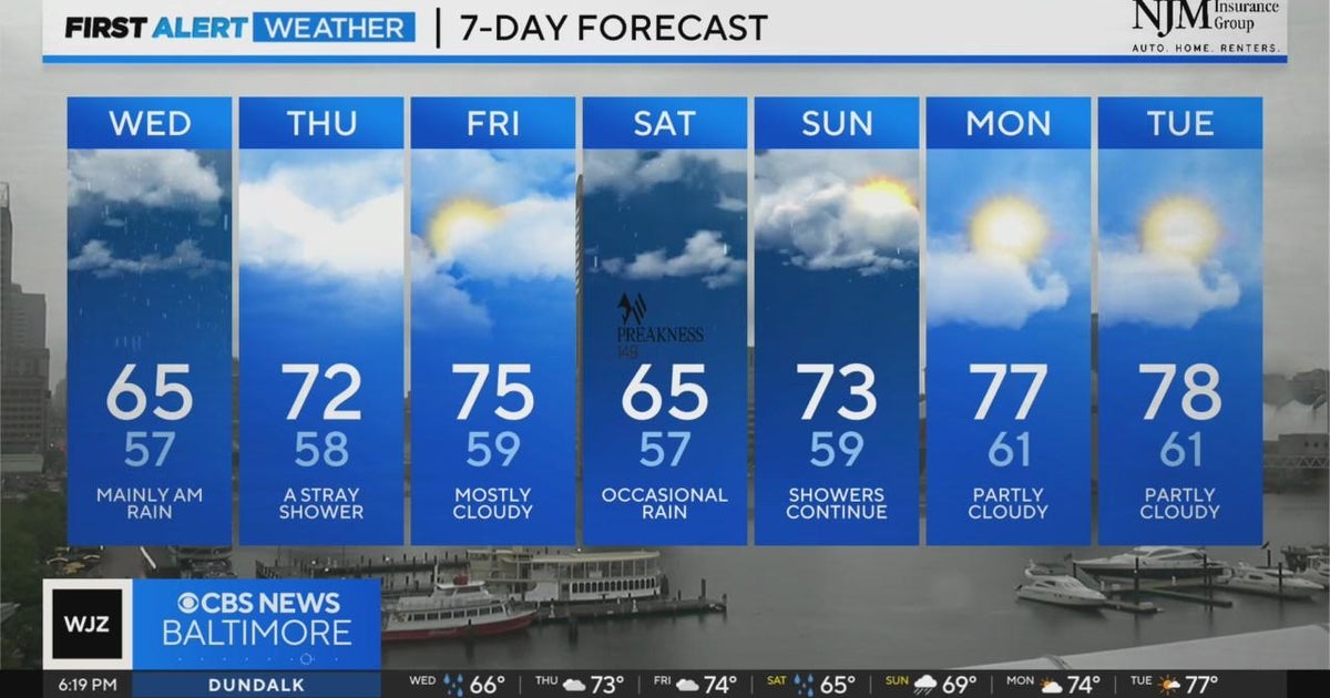 Widespread rain will continue across the region - CBS Baltimore