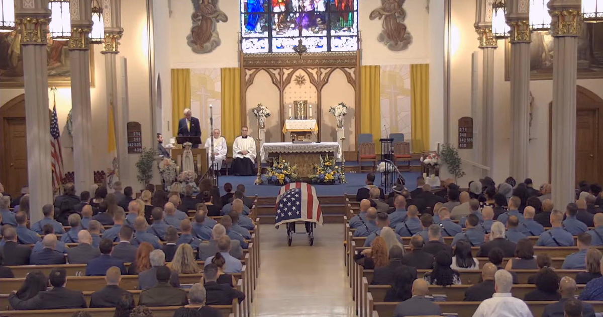 Funeral services held for New Jersey State Police Trooper Marcellus Bethea in Burlington County