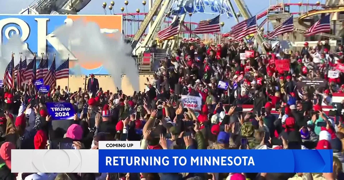 Trump returning to Minnesota for GOP fundraiser Friday (Part 1) - CBS ...