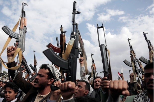 Houthi mass protest Yemen