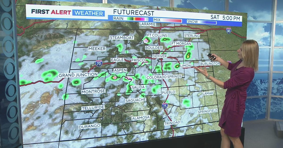 A Few Afternoon Storms Saturday, Warmer Sunday - CBS Colorado