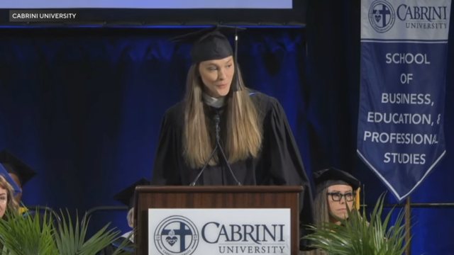 Kylie Kelce delivers Cabrini University commencement address 