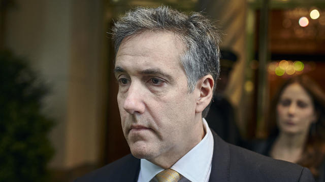 Michael Cohen departs his apartment building on his way to Manhattan Criminal Court on Thursday, May 16, 2024, in New York. 