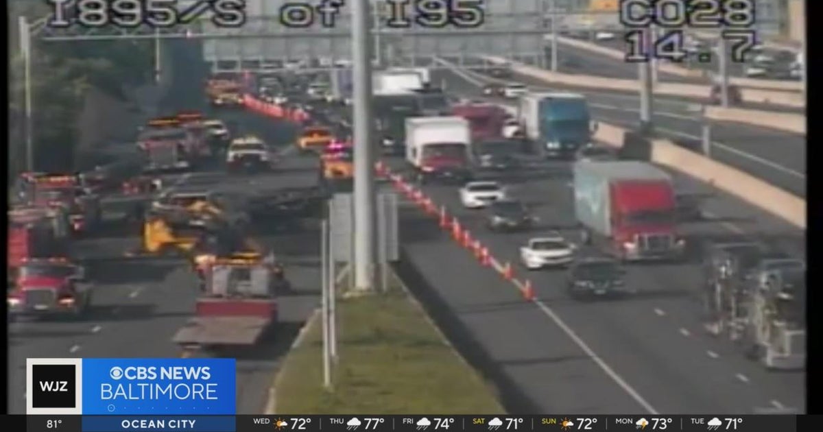 Multiple lanes, ramps closed because of truck fire on I-95 at I-895 ...