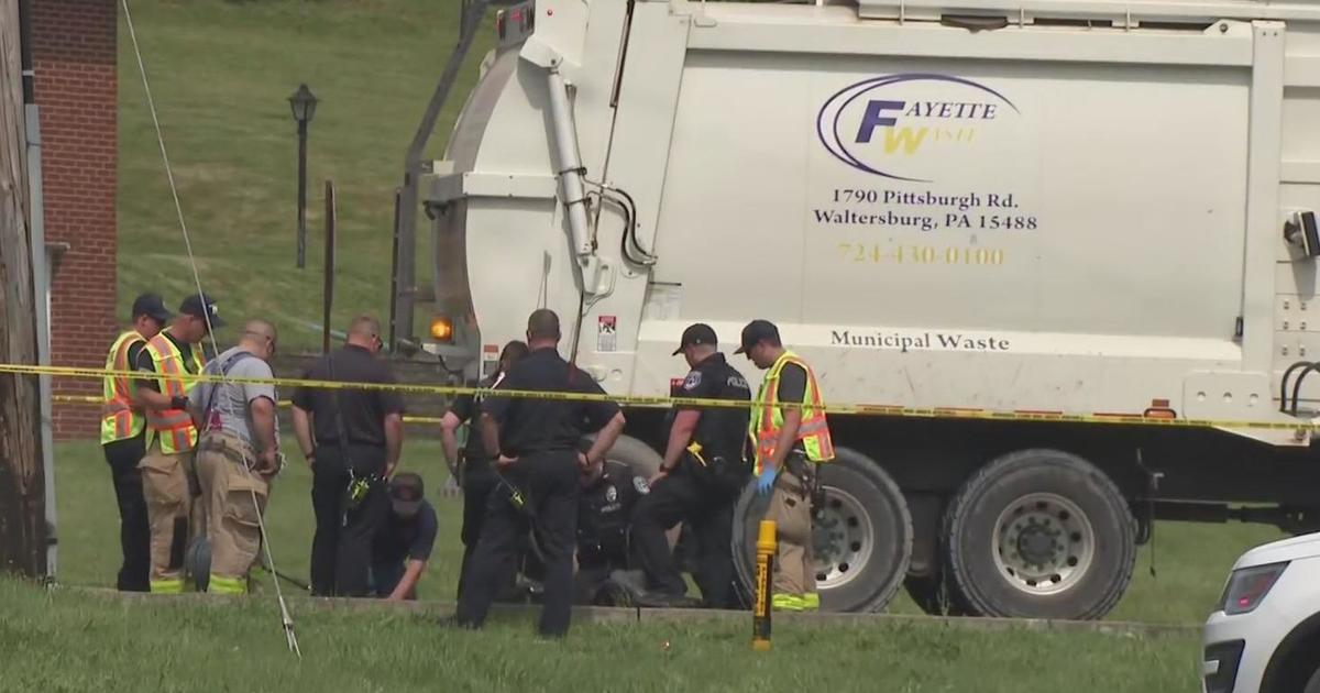 Coroner called to crash involving motorcycle and garbage truck in Washington County – CBS Pittsburgh
