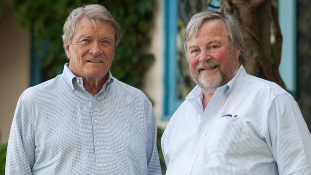 Steve Kroft and Frank Devine in 2019 