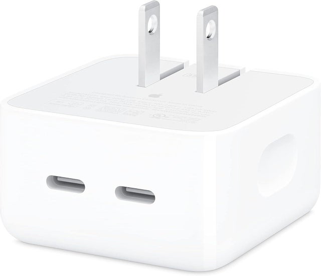 Apple 35W Dual USB-C Port Compact Power Adapter 