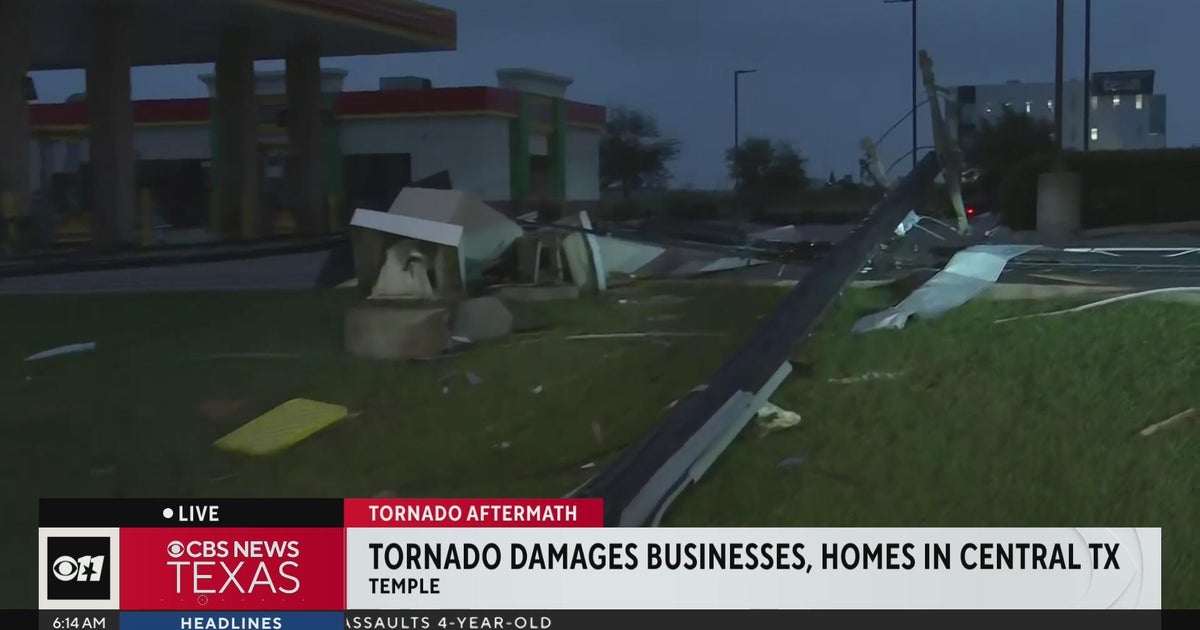 Tornado rips through homes, businesses in central Texas - CBS Texas