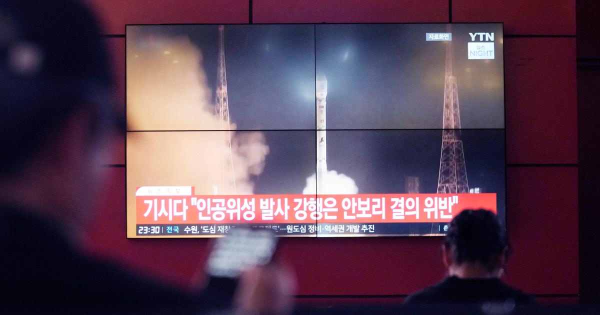North Korea apparently launches missile into sea after announcing plan to put rocket into orbit with spy satellite  CBS News North Korea apparently launches missile into sea after announcing plan to put rocket into orbit with spy satellite  CBS News