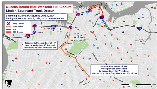 Brooklyn-Queens Expressway reopens early as crews finish
