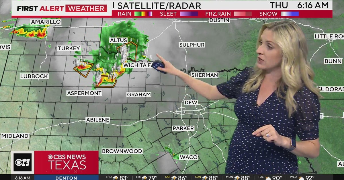 Several rounds of storms hitting North Texas - CBS Texas