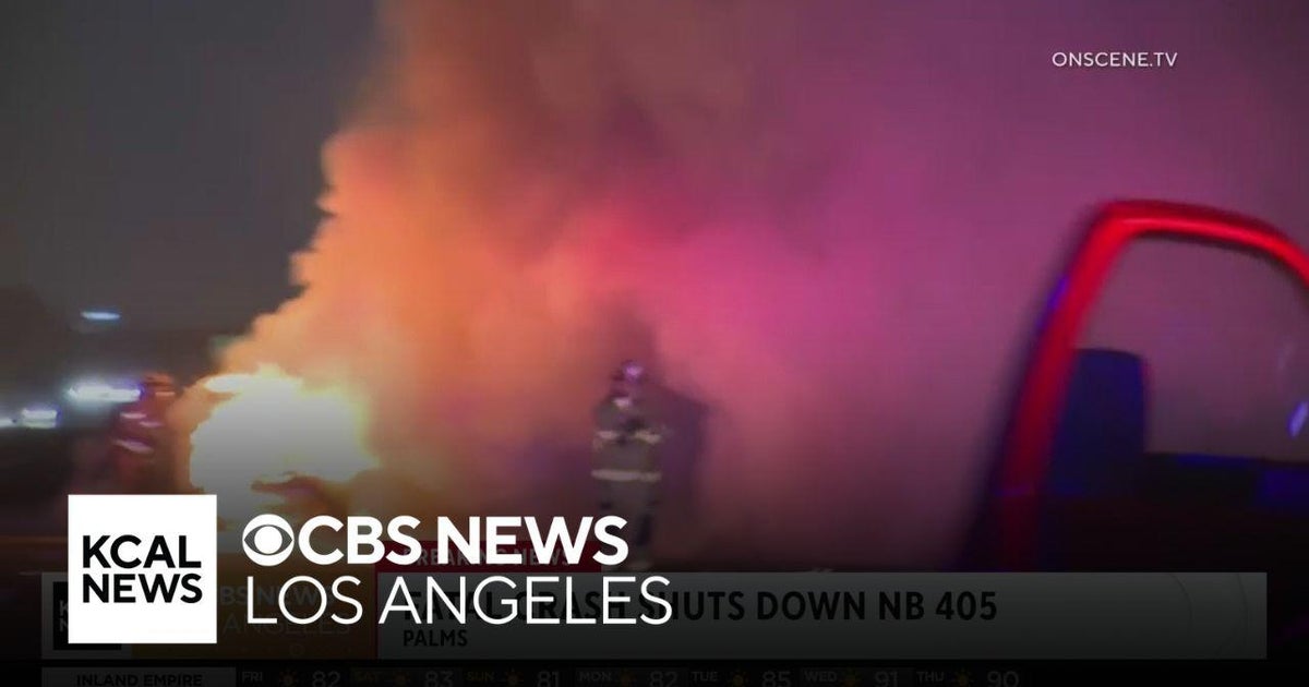 405 Freeway reopens after deadly crash near Culver City - CBS Los Angeles