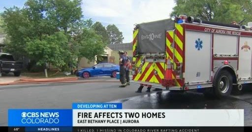 Fire affects two homes in Aurora - CBS Colorado