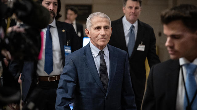 Dr. Anthony Fauci, former director of the National Institute of Allergy and Infectious Diseases (NIAID), arrives for a closed-door interview with the House Select Subcommittee on the Coronavirus Pandemic at the U.S. Capitol January 8, 2024 in Washington, DC. 