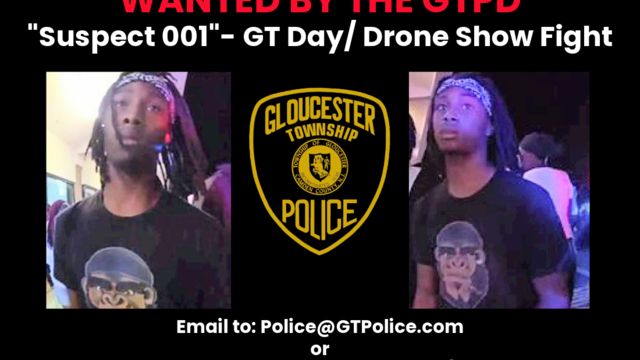 Suspect wanted by the Gloucester Township Police Department for fights at Gloucester Township Day 