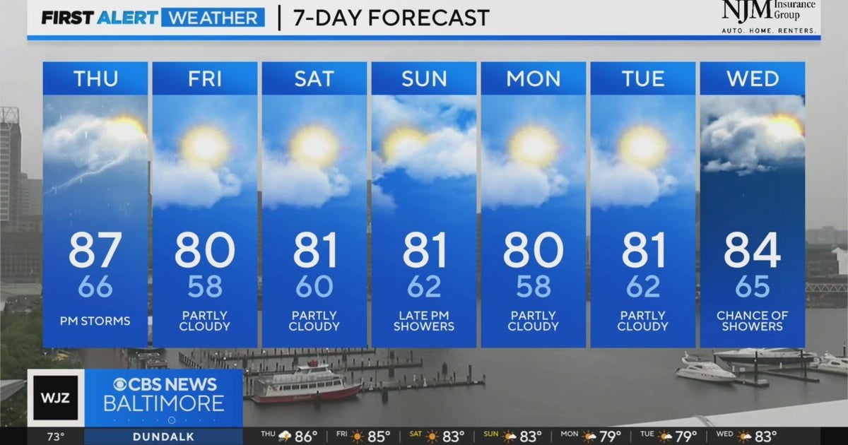 Scattered showers and thunderstorms likely through evening hours - CBS ...
