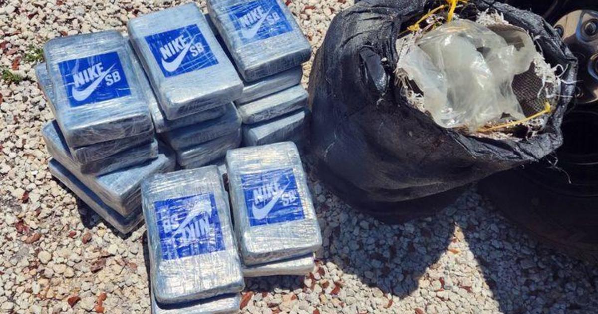 Divers uncover 25 bricks of suspected cocaine marked with faux Nike logos off Key West coast