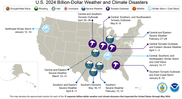 May 2024 billion dollar disasters