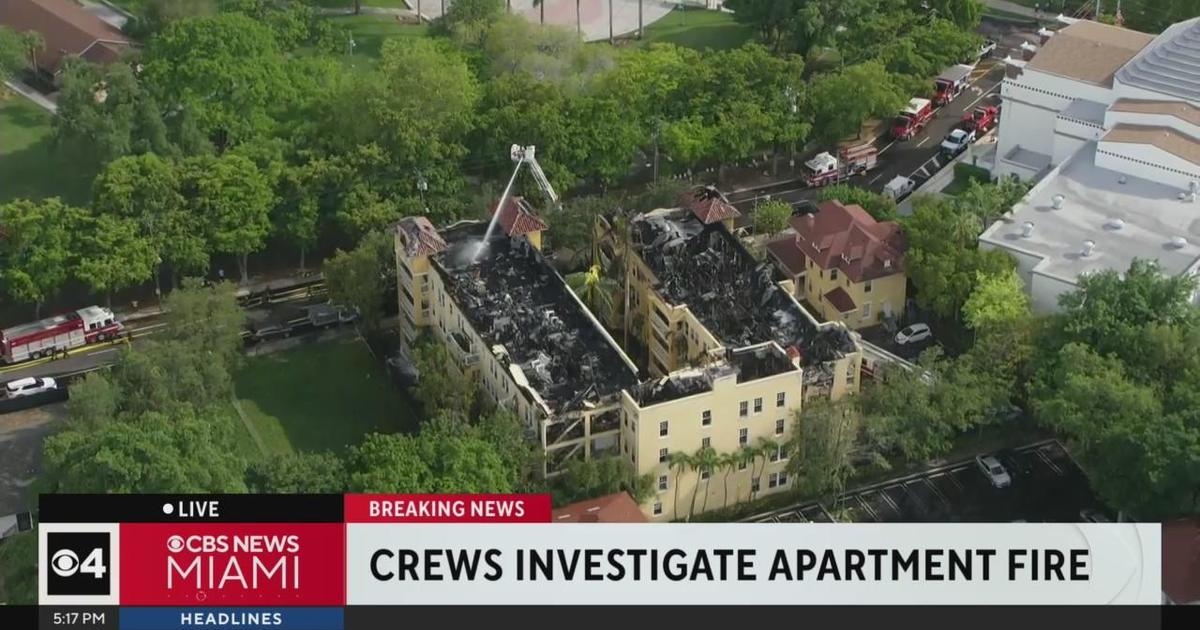 Miami apartment fire contained, investigation to begin
