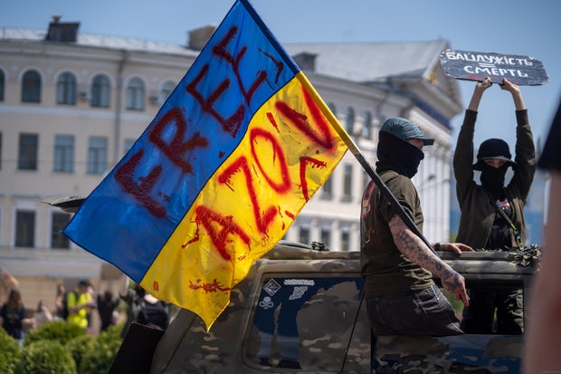 Azov Free Demonstration in support of Ukrainian prisoners of war