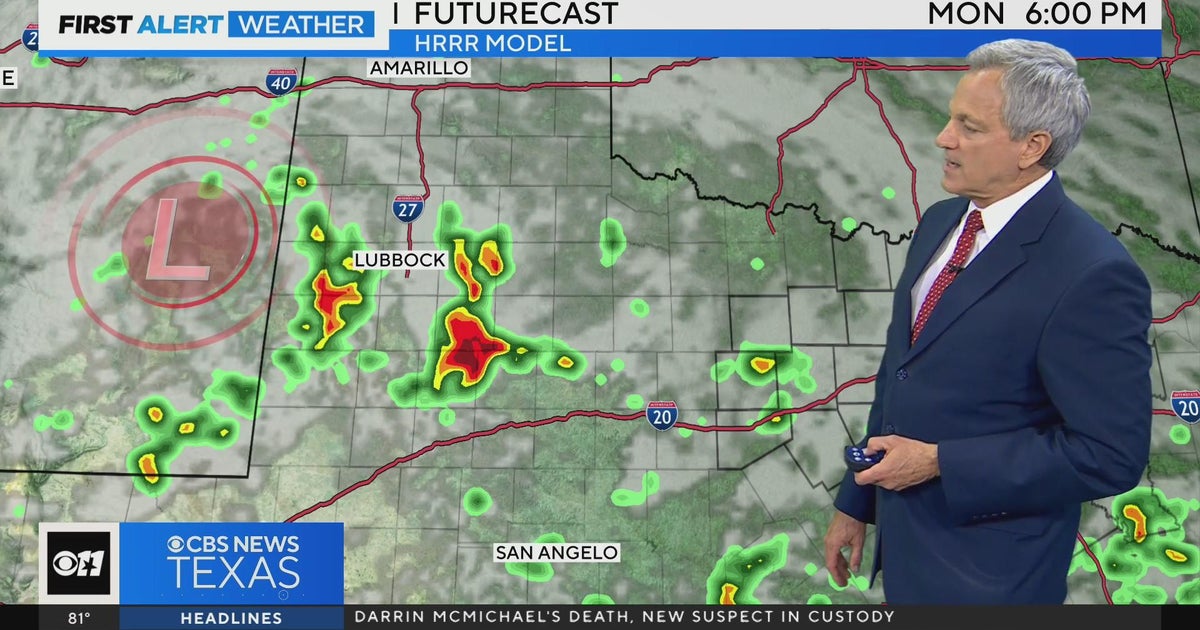Panhandle storms may head to North Texas overnight - CBS Texas
